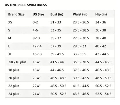 Women's Tummy Control One Piece Swimsuit With Skirt
