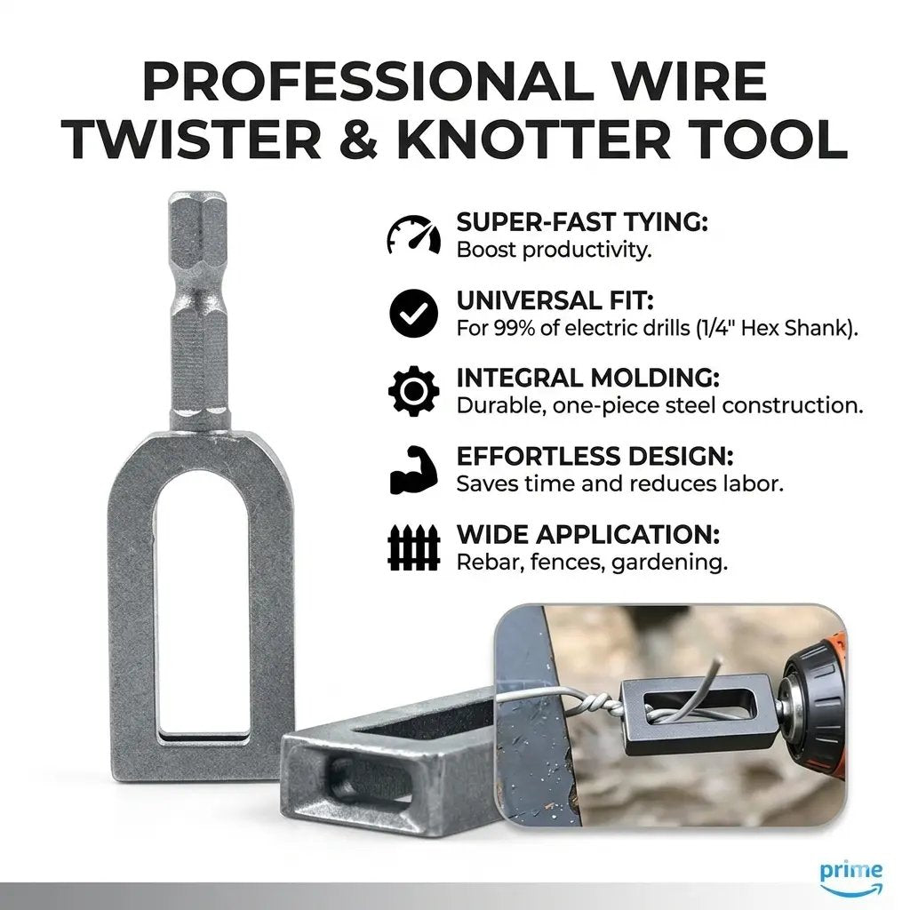 Multifunctional Wire Twister / Knotter — Sizes #9 & #11 — Wire Winding Tool & Twisting Sleeve