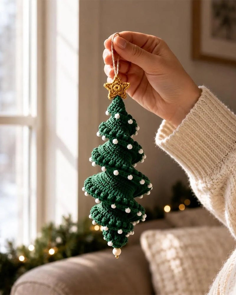 ☃️Last day 50% OFF - DIY spiral crochet snowman set