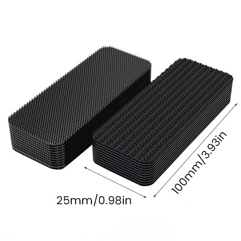 20 Sets Double Sided Tape Heavy Duty Black Hook and Loop Tape, 1x4Inch Adhesive Strips – Secure Mounting for Rug Poster Artwork Mirror Hanging Couch Cushion Wall, Indoor & Outdoor