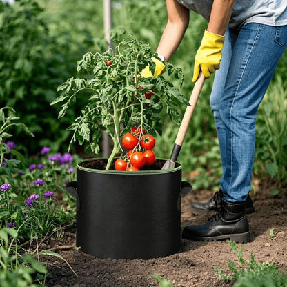 🌱 5 Gallon Grow Bags – Heavy Duty Aeration Fabric Pots with Handles for Vegetables, Flowers & Fruits 🪴