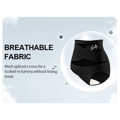 🔥🔥High Waisted Underwear Full Coverage Compression Briefs Panties All-Day Comfort