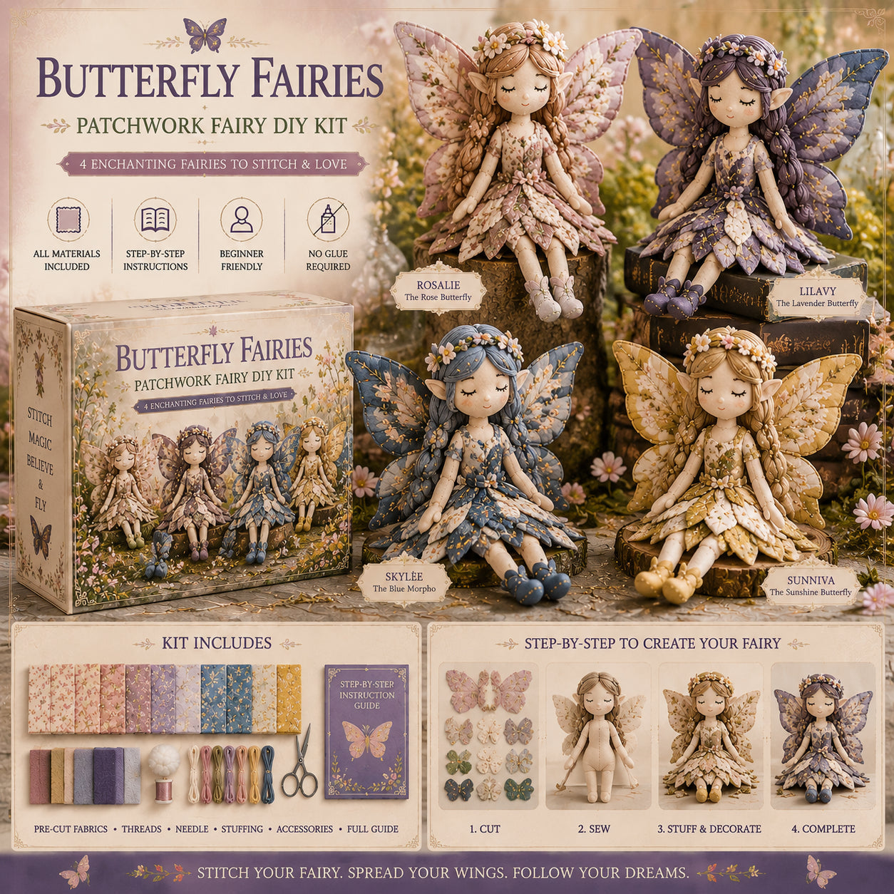 🔥LAST DAY 49% OFF - 🧵Fairy Patchwork DIY Collection