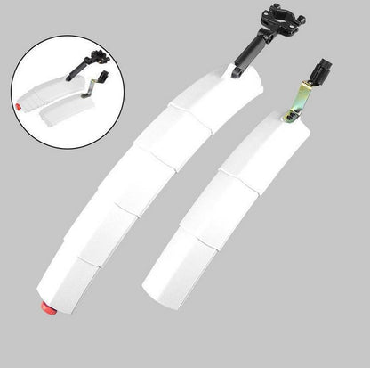 The "Adulting" Mudguard: 2-in-1 Telescopic Shield + Safety Light! 🚨✨ (No More Mud Suits)