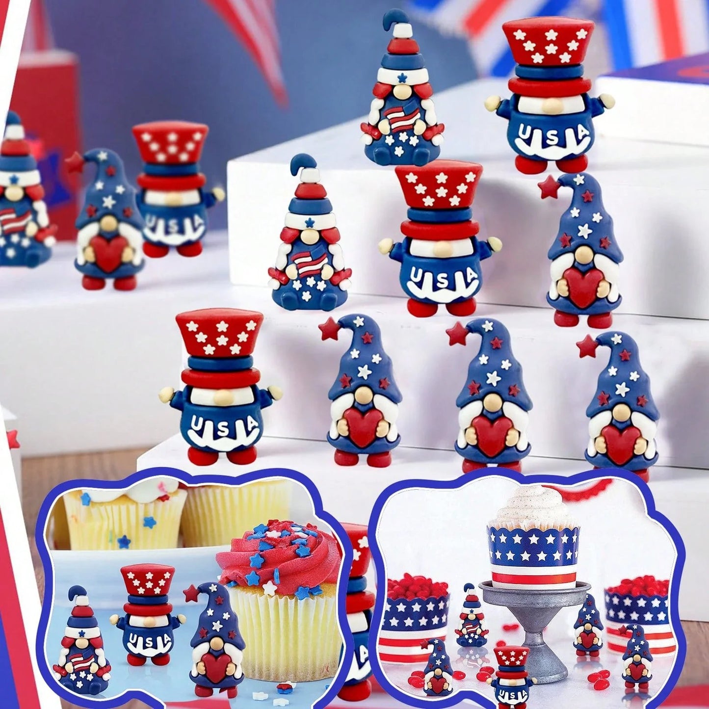 🔥Last Day 49% OFF - 🇺🇸 Patriotic gnome figurine, July 4th gift