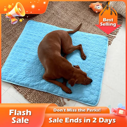 🐶🐱🐾 Cooling Pet Pad Multi‑Size – Breathable, Washable, Non‑Slip – Dog Bed, Sofa Cover, Car Seat Mat – Supports up to 80kg – 3 Colours Available