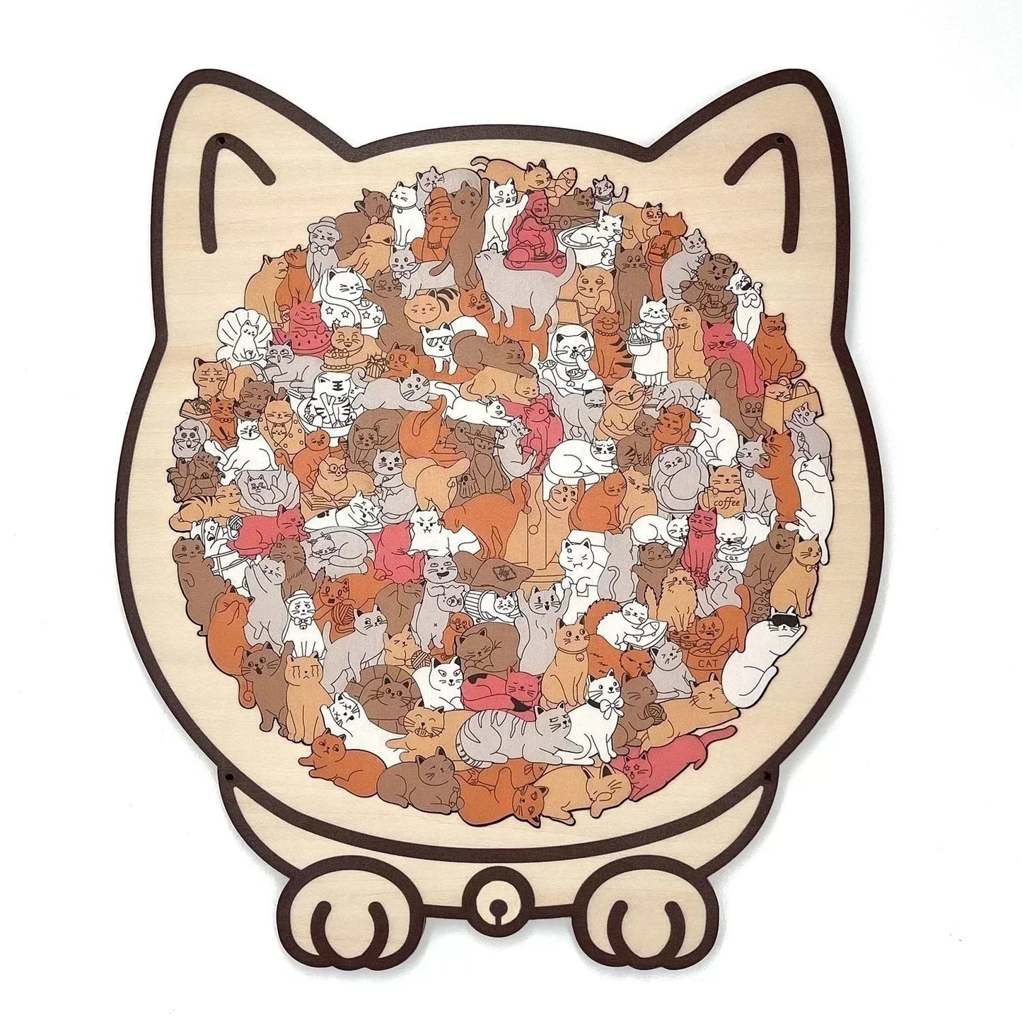 ⏳Limited-time 49% off⏰Multi Color Animal Shaped Wooden Jigsaw Puzzle🐾