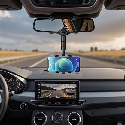 360 Degree Car Phone Holder Rearview Mirror