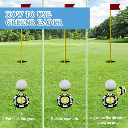 🎁🔥Golf Hat Clip Ball Marker with High Precision Green Reading Aid Golf Accessories for Men Women