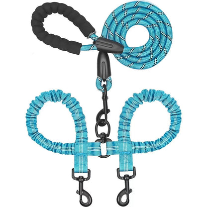 🐕Heavy Duty Dog Leash with Shock Absorbing Bungee