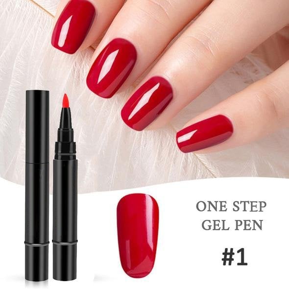 💅 Limited Time Buy 1 Get 1 Free ! ✨One Step Nail Gel Pen🎨Free handheld mini UV nail lamp💡