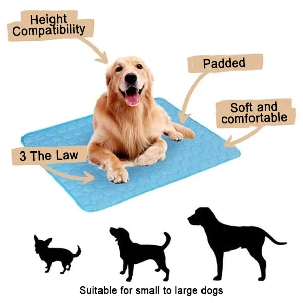 🐶🐱🐾 Cooling Pet Pad Multi‑Size – Breathable, Washable, Non‑Slip – Dog Bed, Sofa Cover, Car Seat Mat – Supports up to 80kg – 3 Colours Available