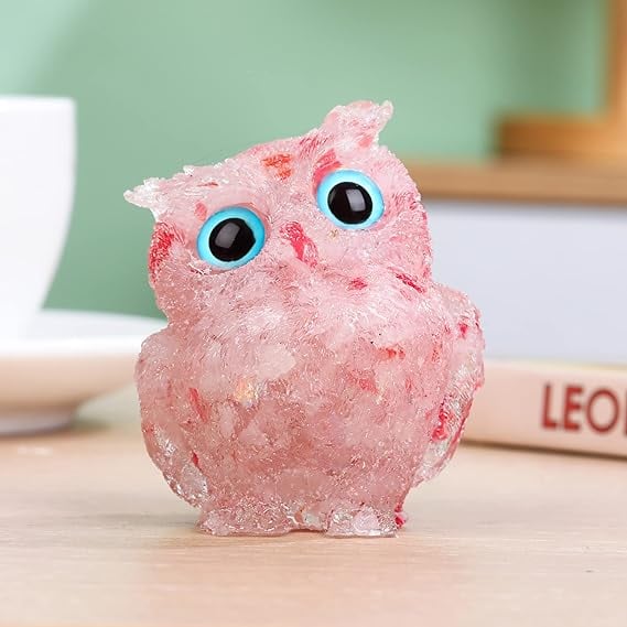 🔥Handmade Natural Crystal Gemstone Owl