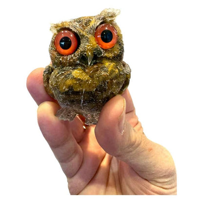 🔥Handmade Natural Crystal Gemstone Owl