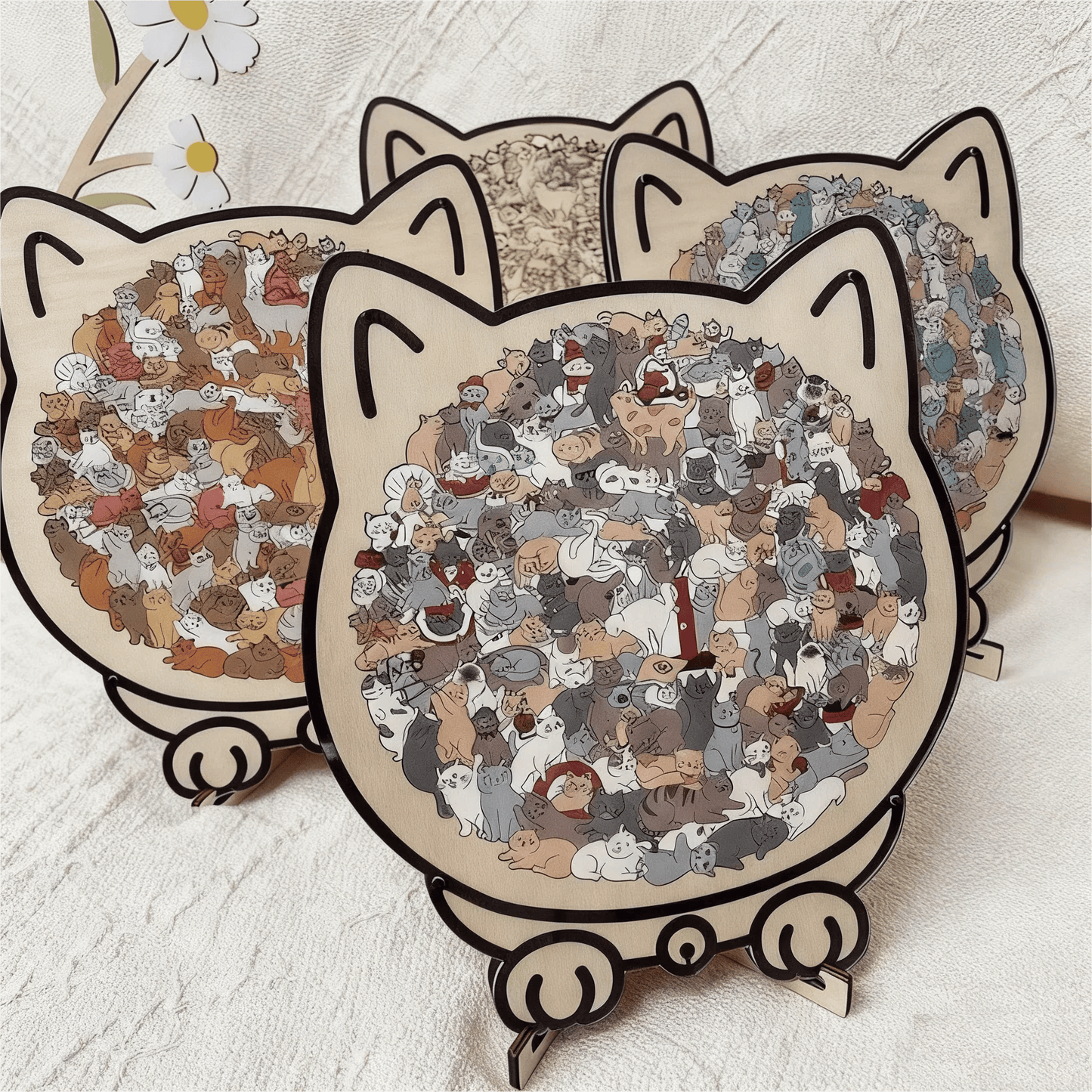 ⏳Limited-time 49% off⏰Multi Color Animal Shaped Wooden Jigsaw Puzzle🐾