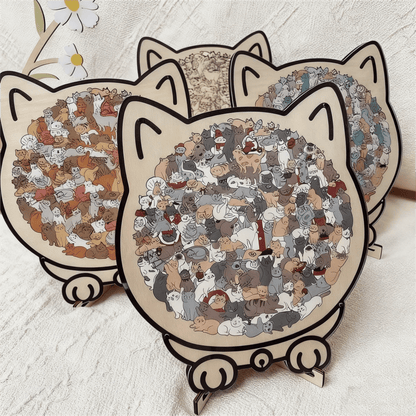 ⏳Limited-time 49% off⏰Multi Color Animal Shaped Wooden Jigsaw Puzzle🐾