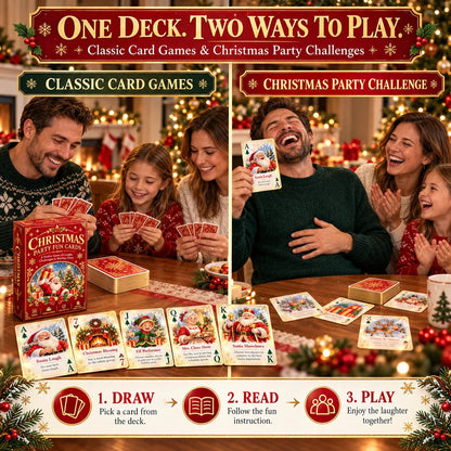 🃏🎅 Christmas Holiday Cheer Playing Cards - Make Your Christmas Game Night More Fun!