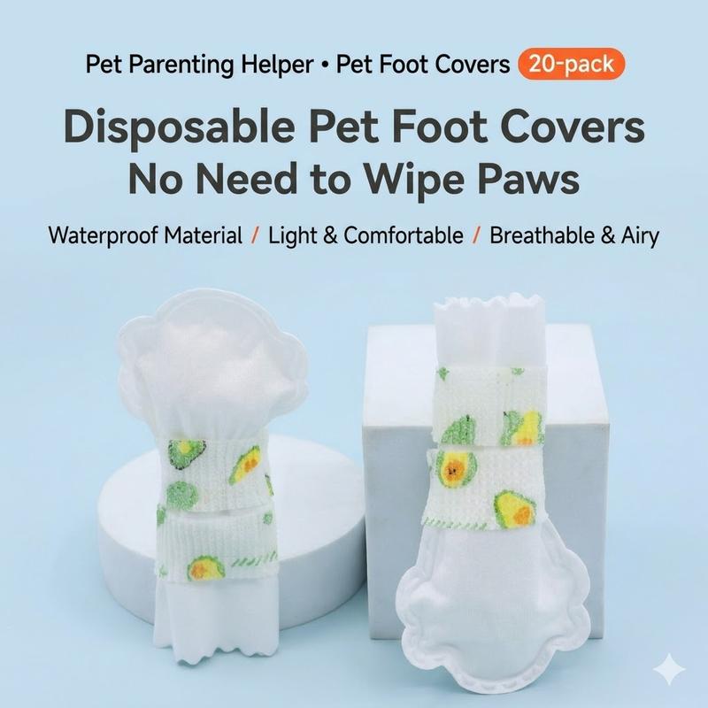 ✨20 Pieces Waterproof Non-Reusable Dog Booties