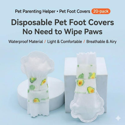 ✨20 Pieces Waterproof Non-Reusable Dog Booties