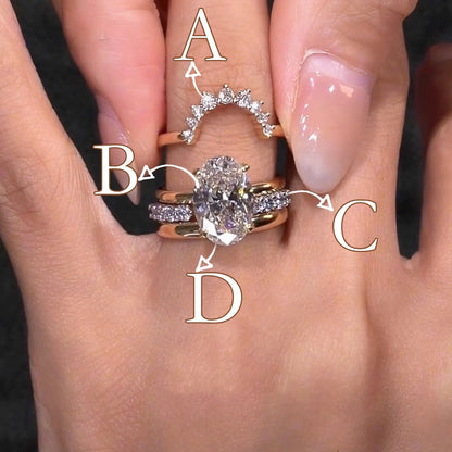 🎁💍4-Piece Stackable Ring Set✨