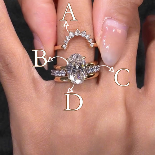 🎁💍4-Piece Stackable Ring Set✨