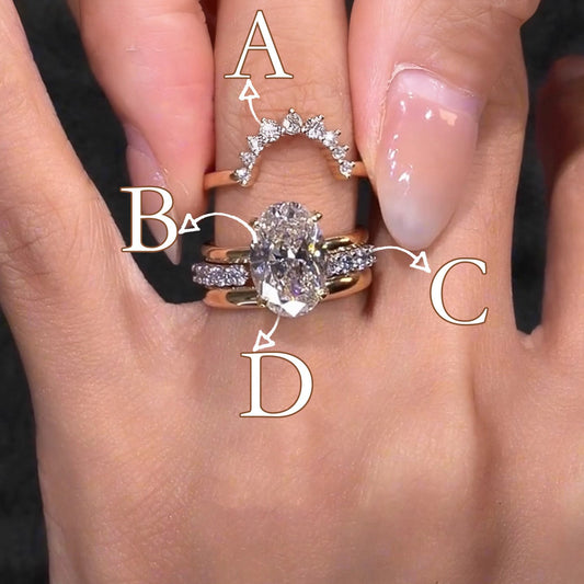 🎁💍4-Piece Stackable Ring Set✨