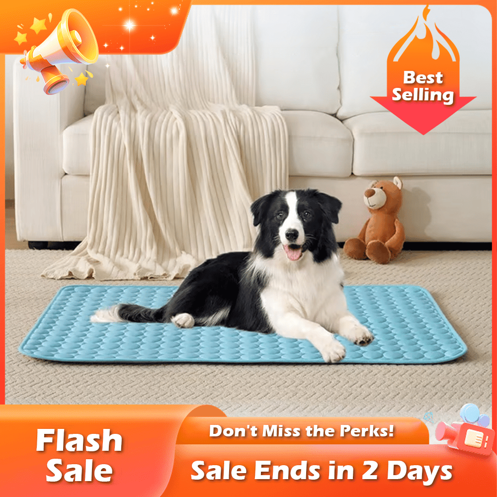 🐶🐱🐾 Cooling Pet Pad Multi‑Size – Breathable, Washable, Non‑Slip – Dog Bed, Sofa Cover, Car Seat Mat – Supports up to 80kg – 3 Colours Available