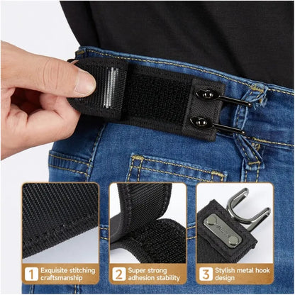 🔥Tactical Metal Hook Elastic Belt