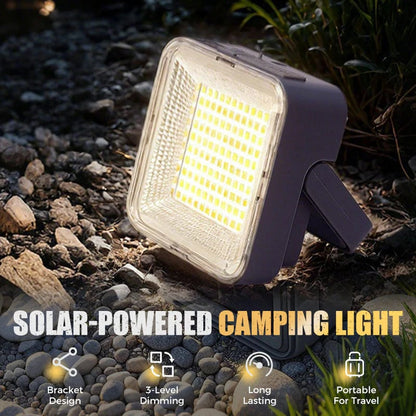 ⏰Solar Camping Light – Waterproof, Portable, 3 Modes & Power Bank 🔋