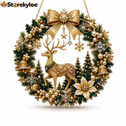 DIY Christmas Diamond Art Kits for - Christmas Golden Deer - Houseware & Kitchen