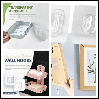 Transparent Double-sided Adhesive Wall Hooks