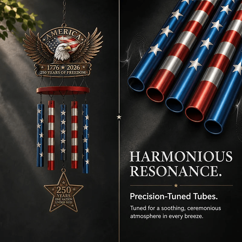 250 Years of Freedom  Commemorate Wind Chime