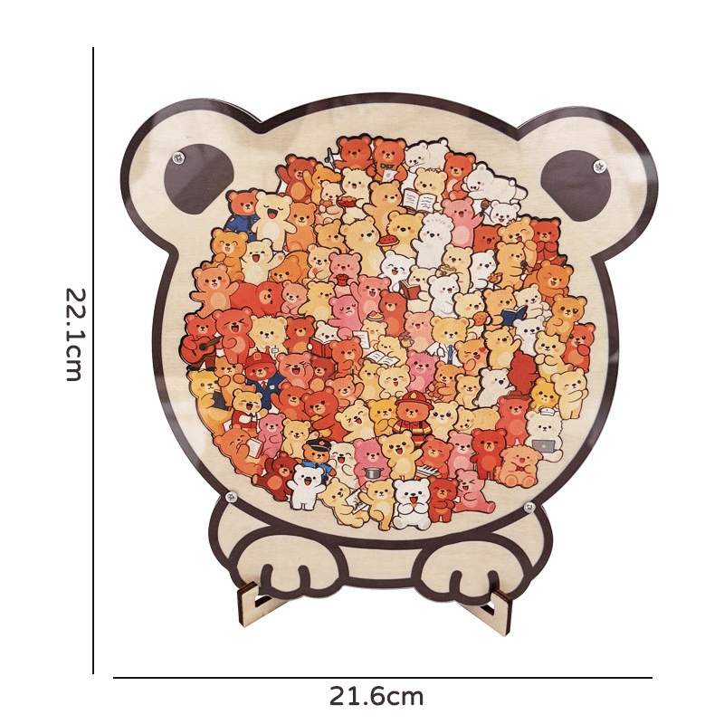 ⏳Limited-time 49% off⏰Multi Color Animal Shaped Wooden Jigsaw Puzzle🐾