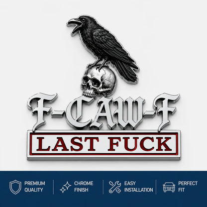 💥The F-CAW-F Car Emblem Metal Badge — 🖤For Those Who Laugh at Life and Give Zero F*cks!