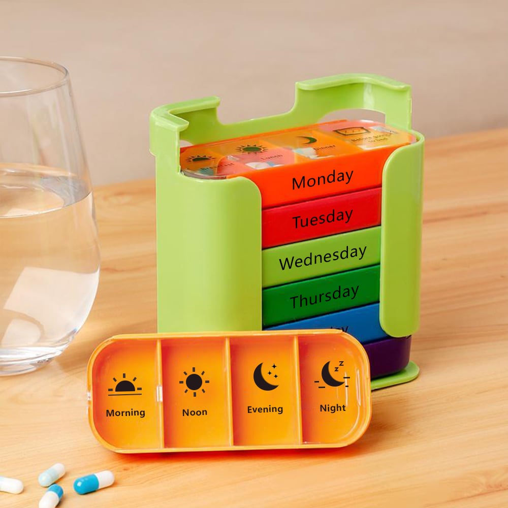 💊 Stay on Track - ✨7-Day Medication Organizer - For Effortless Health Management! 📅