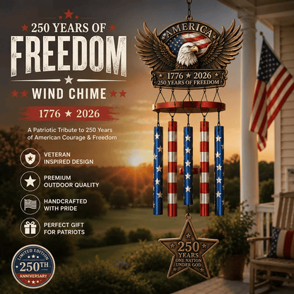 250 Years of Freedom  Commemorate Wind Chime