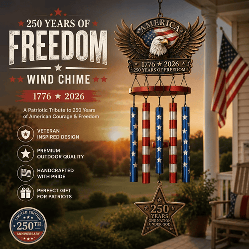 250 Years of Freedom  Commemorate Wind Chime
