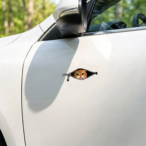 😺🚗 peek-a-boo cat car sticker(5 Pcs)