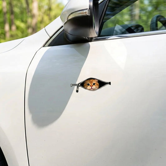 😺🚗 peek-a-boo cat car sticker(5 Pcs)