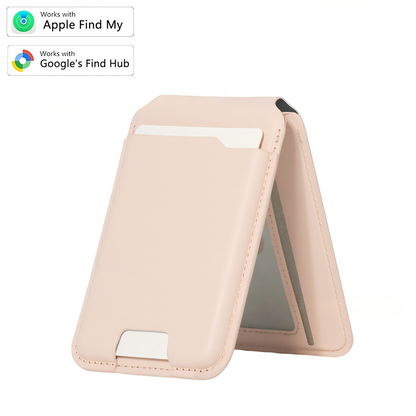Smart MagSafe Wallet Made of Genuine Nappa Leather – with Apple Find My™ & Google Find Hub™, RFID Protection, and Wireless Charging.
