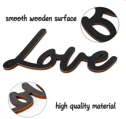Wooden Wall Hanging Sign Decoration - No Wall Damage
