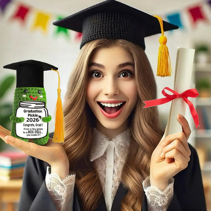 🎓Graduation Pickle Funny Handmade Crochet Grad Gifts for Him Her