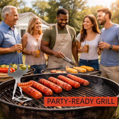 Funny BBQ Muscle Man Hot Dog Holders