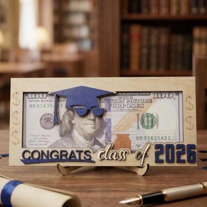 🎓 Graduation 2026 Money Holder – Unique Wooden Cash Gift Box for Class of 2026, Perfect Creative Gift for Seniors 🎁