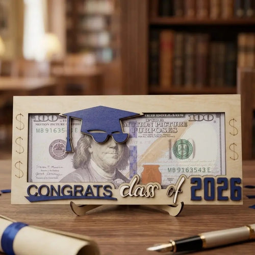 🎓 Graduation 2026 Money Holder – Unique Wooden Cash Gift Box for Class of 2026, Perfect Creative Gift for Seniors 🎁