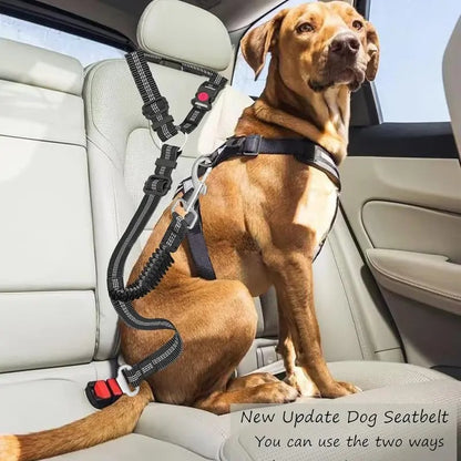 🐱🐶Pet Seatbelts – Car Headrest Restraint, Adjustable Safety Leads