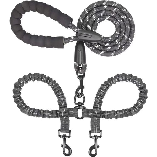 🐕Heavy Duty Dog Leash with Shock Absorbing Bungee