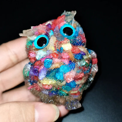 🔥Handmade Natural Crystal Gemstone Owl