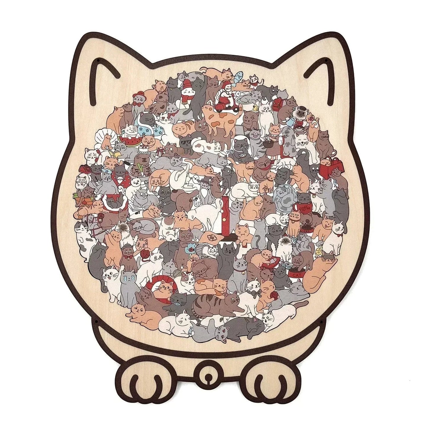 ⏳Limited-time 49% off⏰Multi Color Animal Shaped Wooden Jigsaw Puzzle🐾