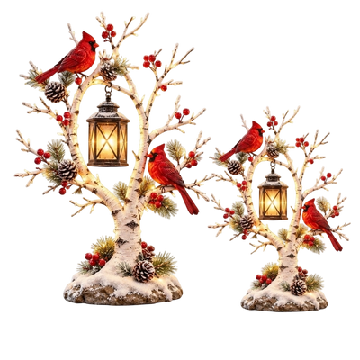 Cardinal Winter Lantern Tree